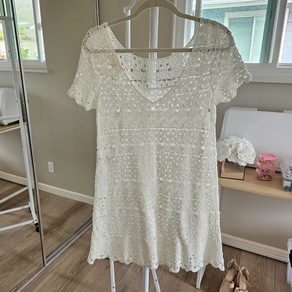 Sezane Robe Florine Écru. - Size XS - Picture 2 of 12